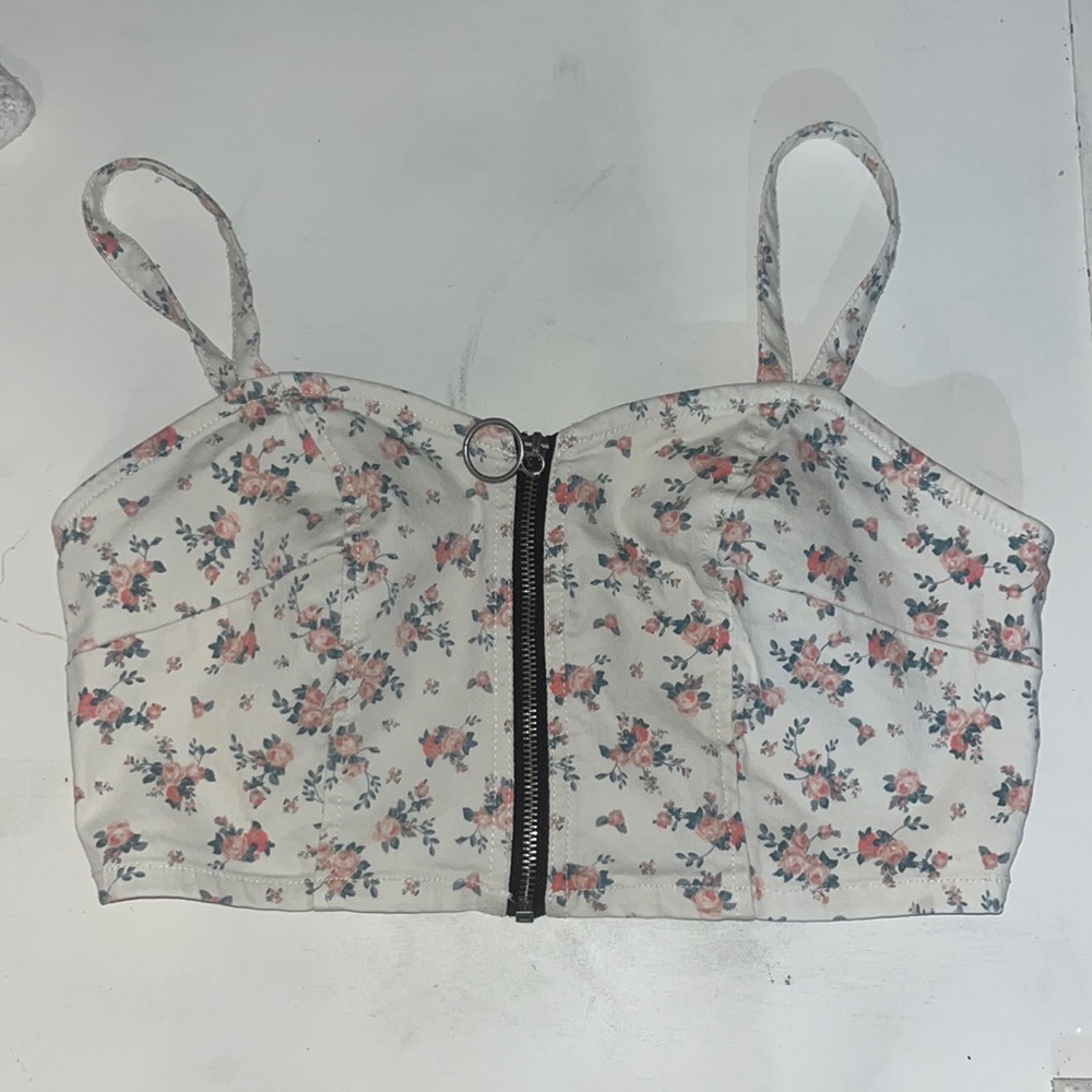 wild fable floral crop top